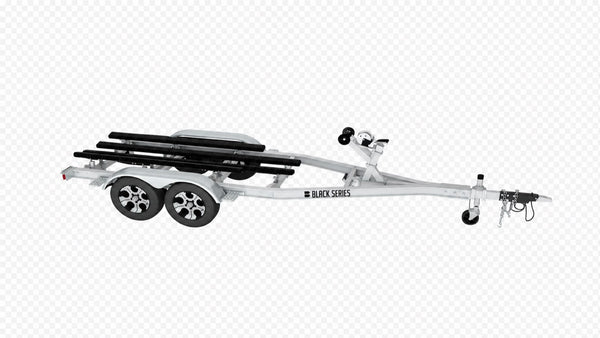 25 ft Aluminum Boat Trailer — Tandem-Axle Torsion Trailer, 7,716 lb Payload